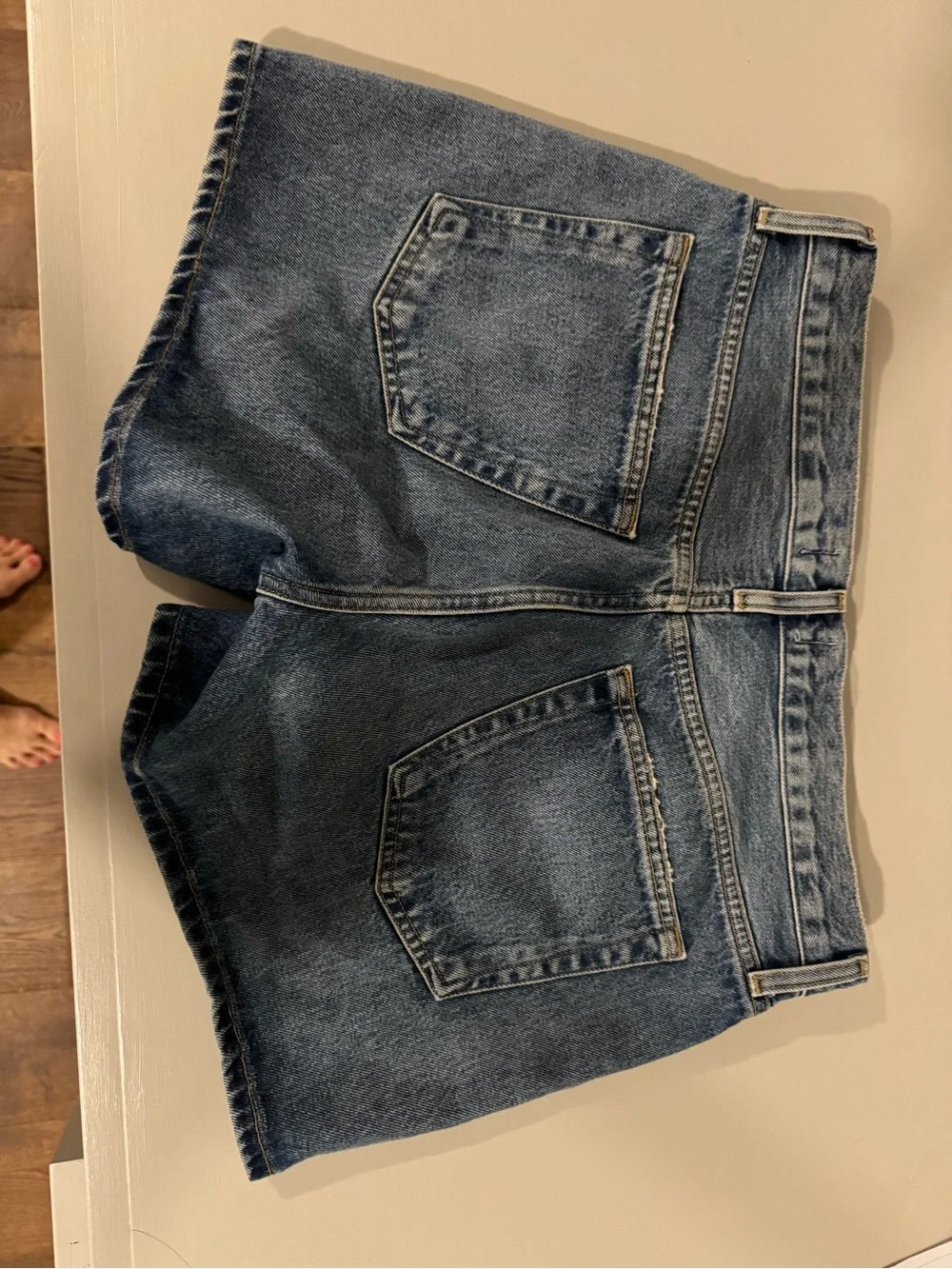 Agolde Parker long Denim Shorts